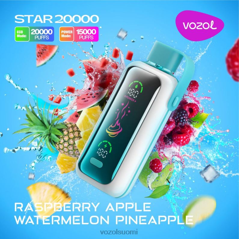 Vozol Vape Sale - VOZOL STAR 20 000 vadelma omena vesimeloni ananas 4RXT218
