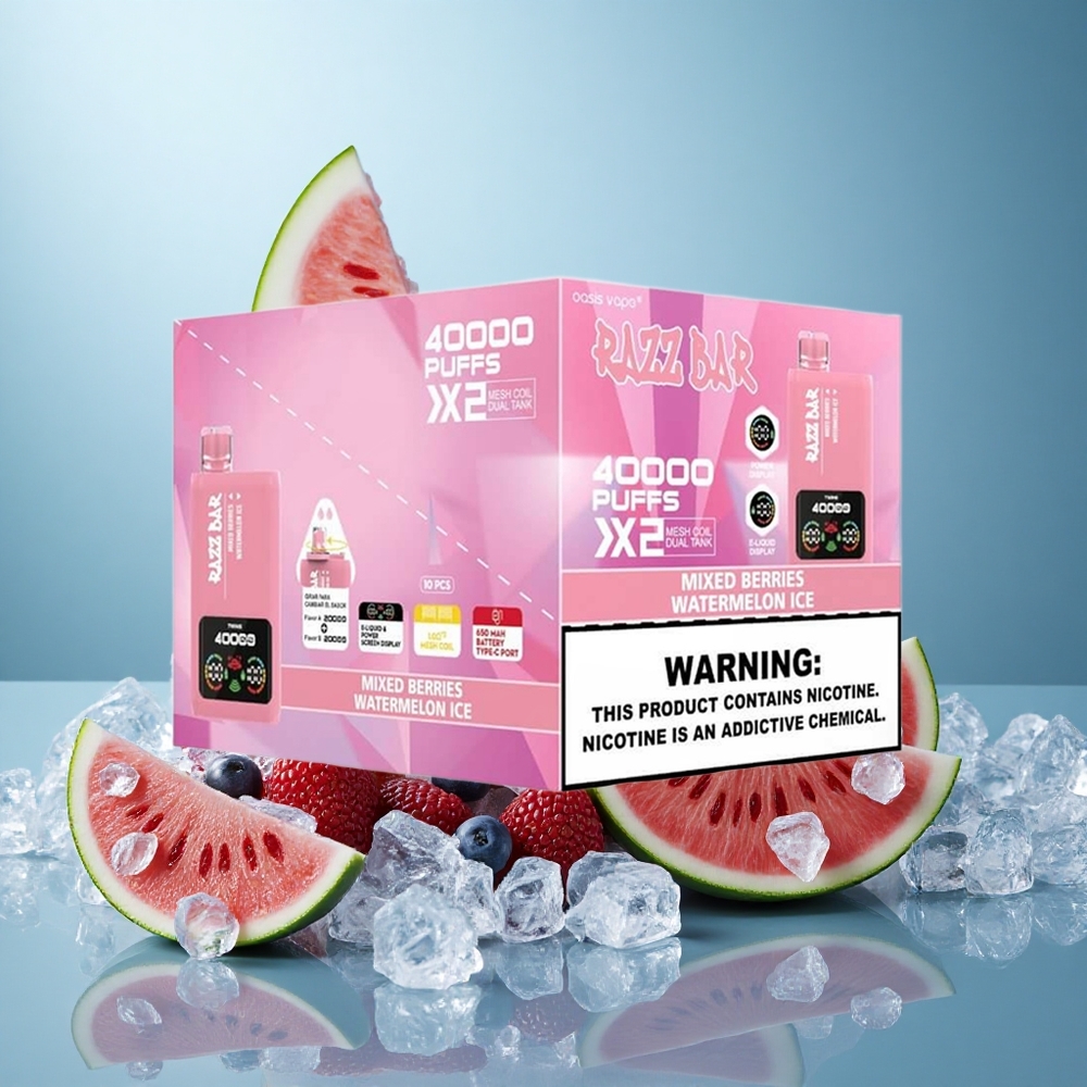 Marja-Arbuusi-Jää Razz Bar 40000 Puffs 650 mAh