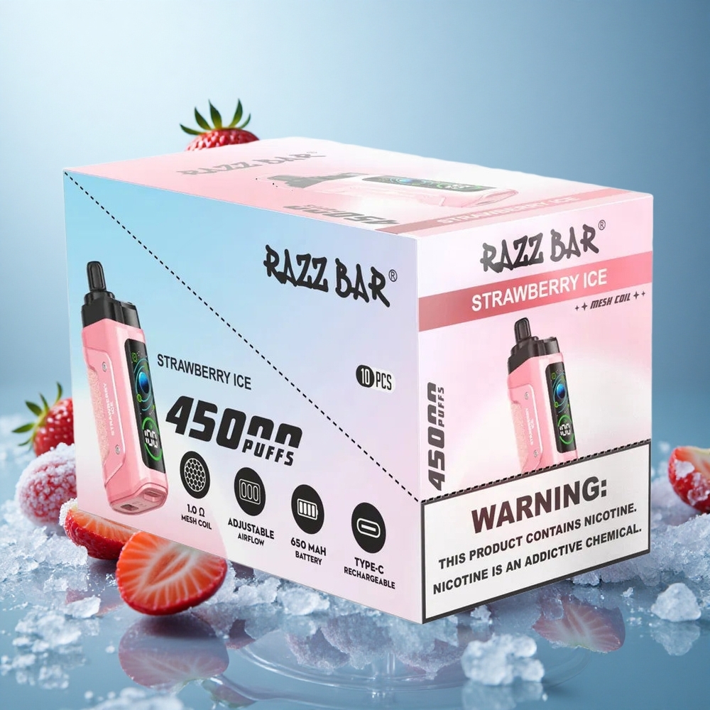 Mansikka-Jää Razz Bar 45000 Puffs 1.0 Ohm Mesh Coil