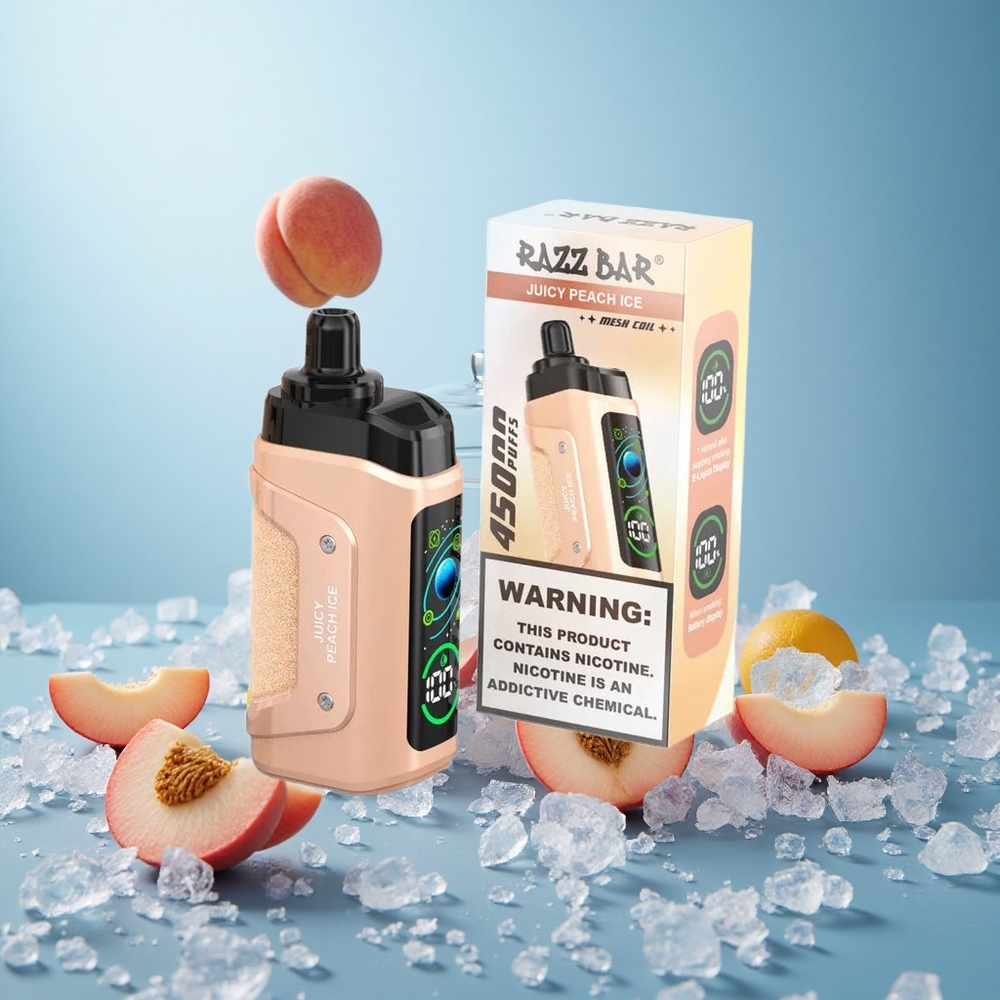 Mehileijä-jää Razz Bar 45000 Puffs Säädettävä Ilmanvirtaus