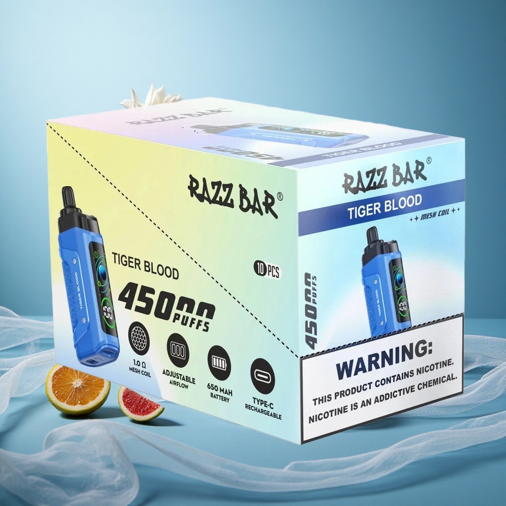 Tiikeriveri Razz Bar 45000 Puffs 1.0 Ohm Mesh Coil