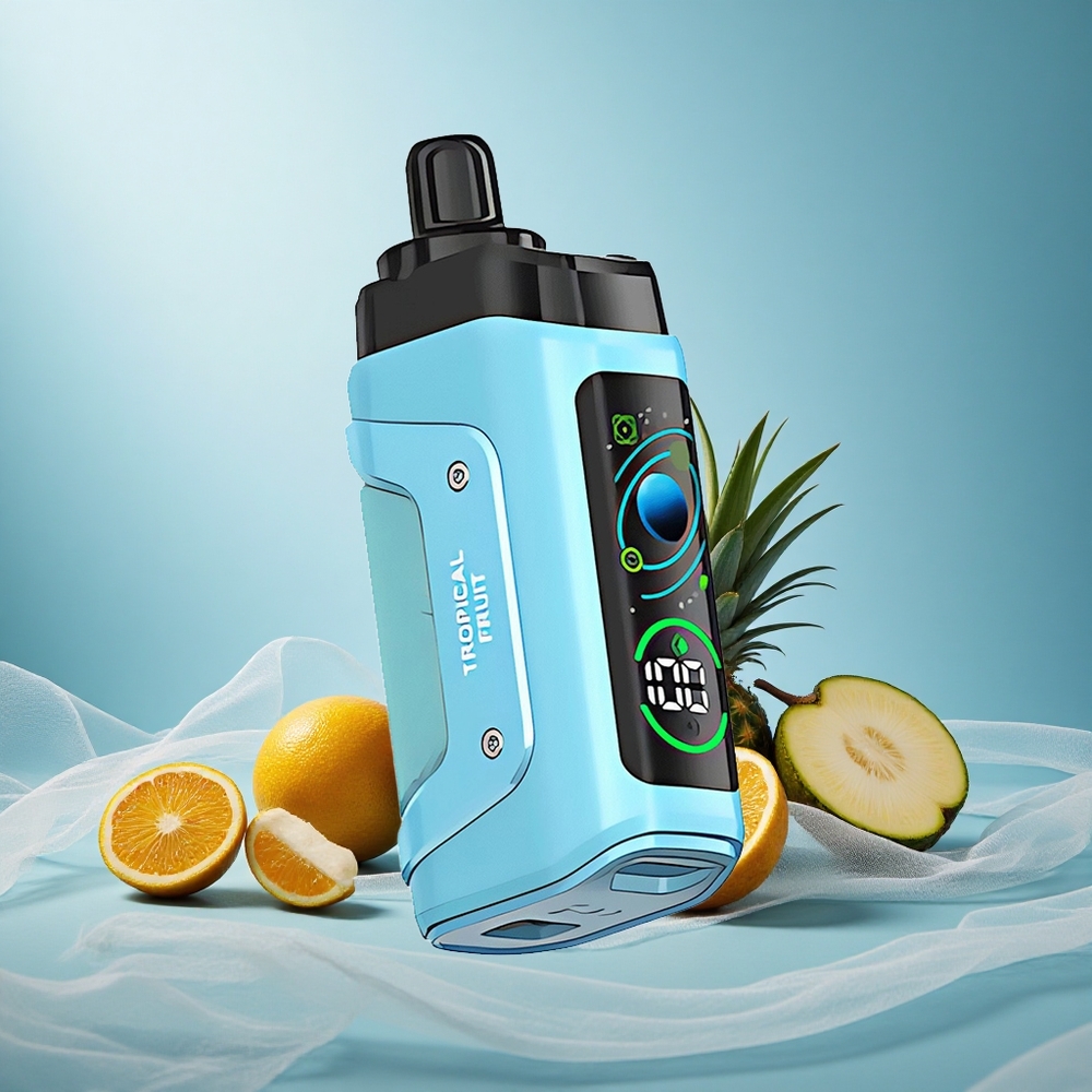 Trooppinen Hedelmä Razz Bar 45000 Puffs Säädettävä Ilmanvirtaus