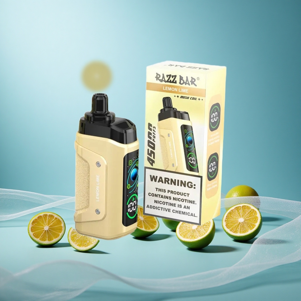 sitruuna-lime Razz Bar 45000 Puffs 1.0 Ohm Mesh Coil