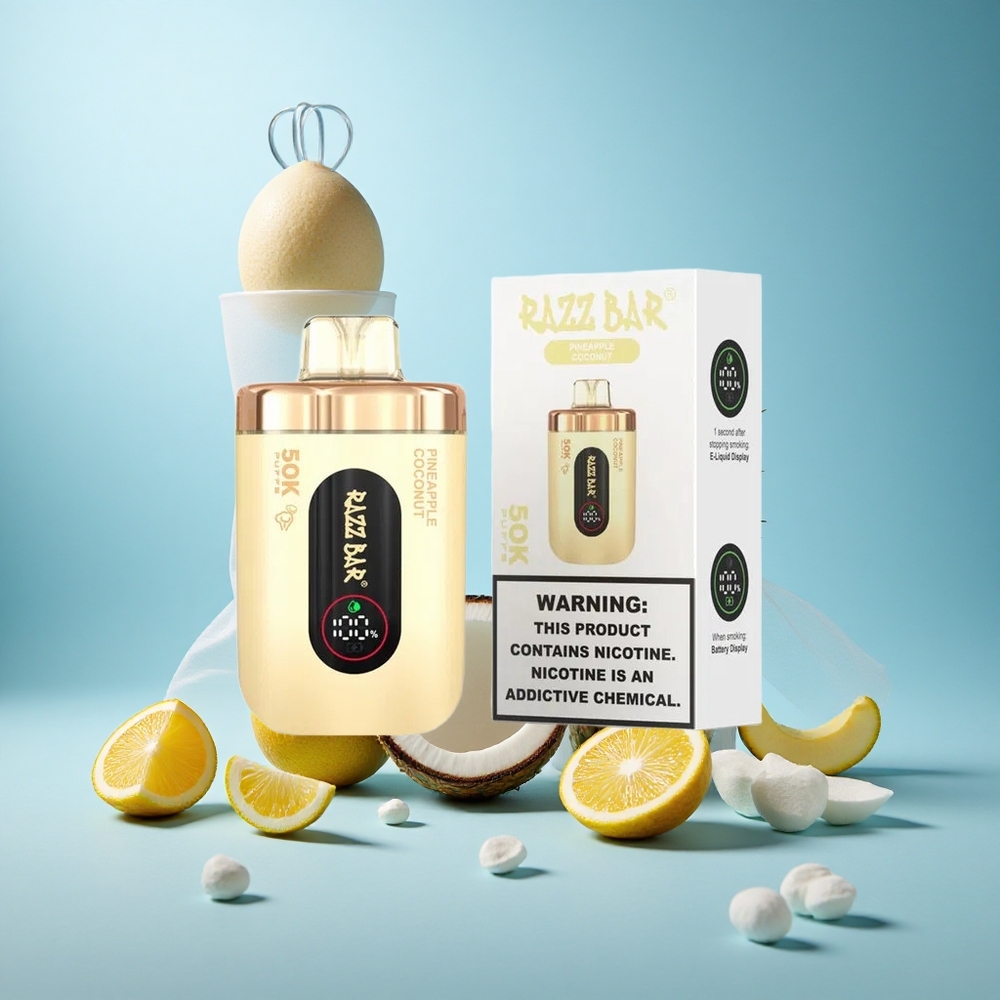 Ananas-Kookos Razz Bar 50K Suihinotto 1,0 Ohm Verkkokela