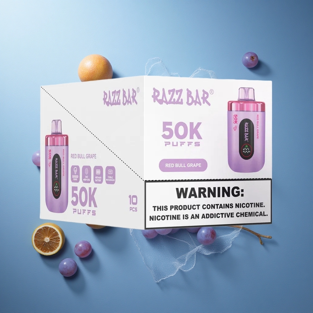 Red Bull Viinirypäle Razz Bar 50K Suudelmaa 1.0 Ohm Mesh Käämitys