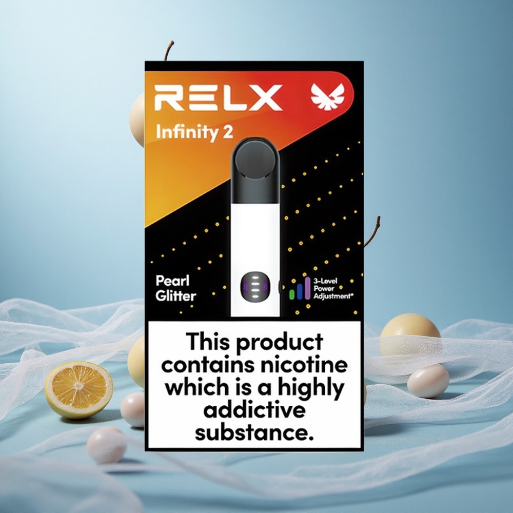 Helmiöjäisesta jauheesta RELX Infinity 2 Vape Laite 1.9 ml