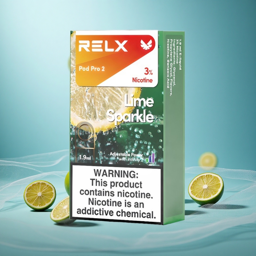 Kalkkisuihku RELX Pod Pro 2 3% Nikotiinia ja 1,9ml Täyttökapasiteetti