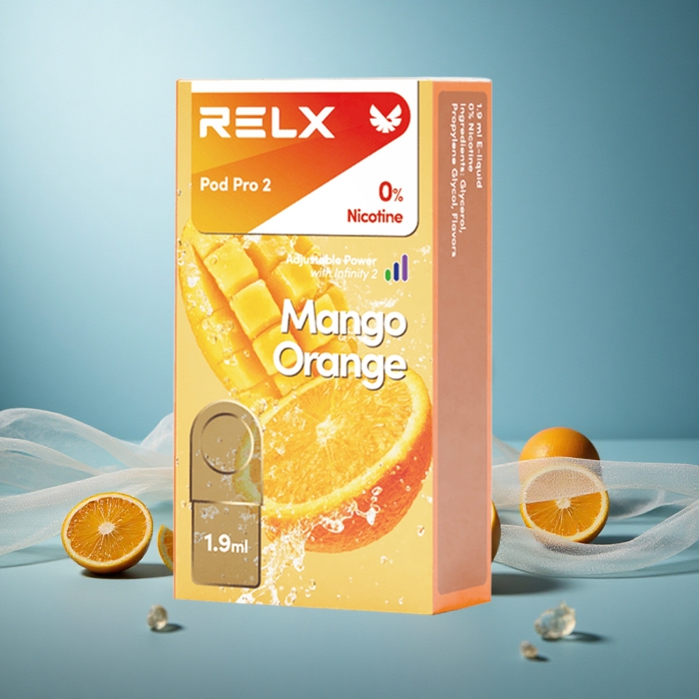 Mango-Oranssi RELX Pod Pro 2 0% nikotiinia & 1.9ml