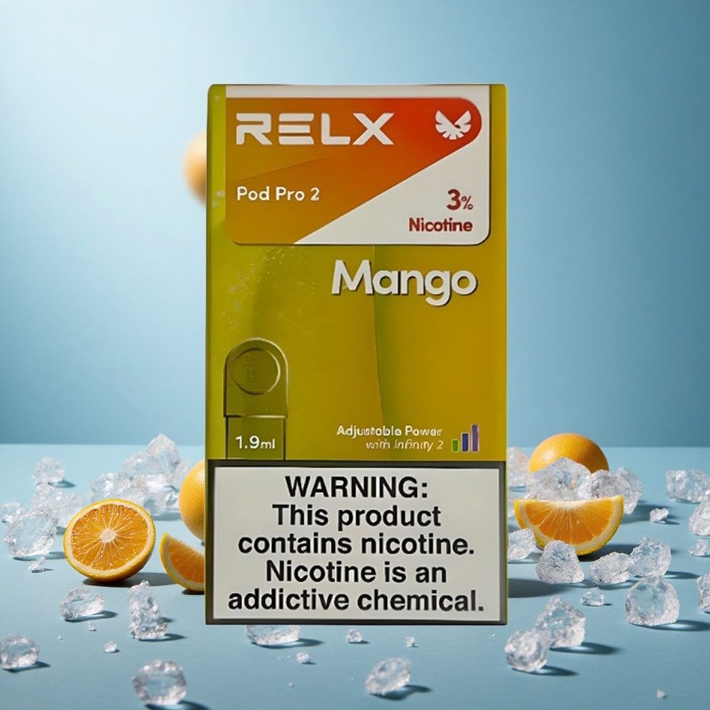 Mangojää RELX Pod Pro 2 3% nikotiinia ja 1,9ml