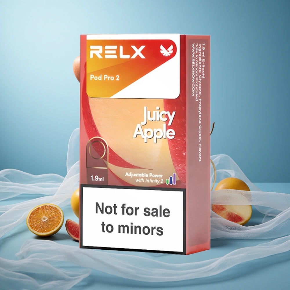 Mehukas Omena RELX Pod Pro 2 0% Nikotiinia 600 Puffs 1.9ml