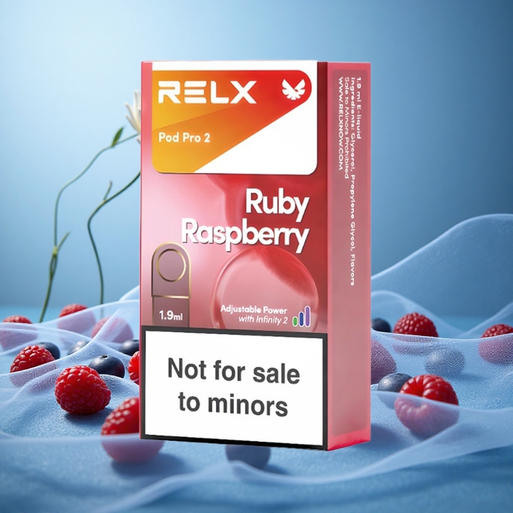 Sininen vadelma RELX Pod Pro 2 0% nikotiinia, 1.9ml